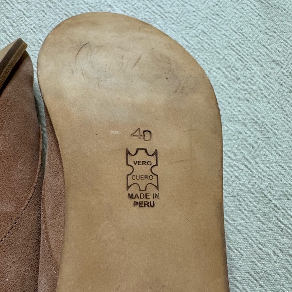 Anthropologie Huma Blanco Manuela Peach Suede Lace-Up Booties 10 - Picture 6 of 9